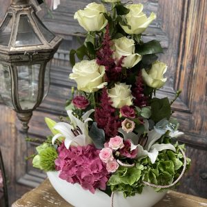 Ikebana z živých kvetov – Obrázok 3