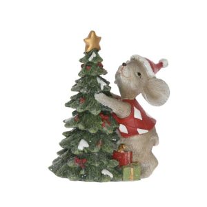 Myš so stromčekom 10x6,5x11cm – Obrázok 1