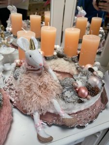 Adventný veniec s Myškou balerinou