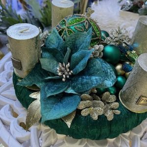 Adventný veniec smaragdový – Obrázok 3