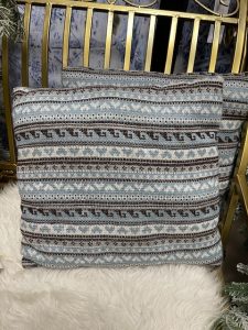 Vianočný vankúš modrý 35x35cm