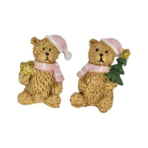 Macík s hviezdou/so stromčekom 2,5x2,5x4cm – Obrázok 1