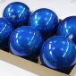 Modré plastové gule 10cm/set 6ks