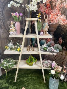 Rebríková polica 131x37,5x143cm