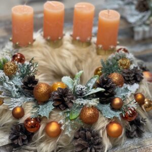 Adventný veniec oranžový