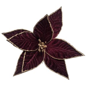 Bordovo zlatá vianočná ruža 26cm