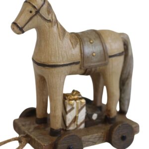 Natur vianočná dekorácia Koník 11cm