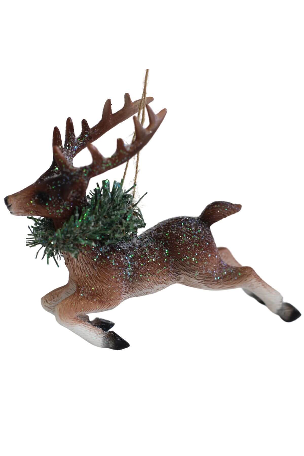 Natur vianočná ozdoba jeleň 10cm