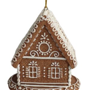 Perníková vianočná ozdoba Domček LED 7cm