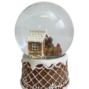 Vianočné snežítko Perníkový vláčik 14cm