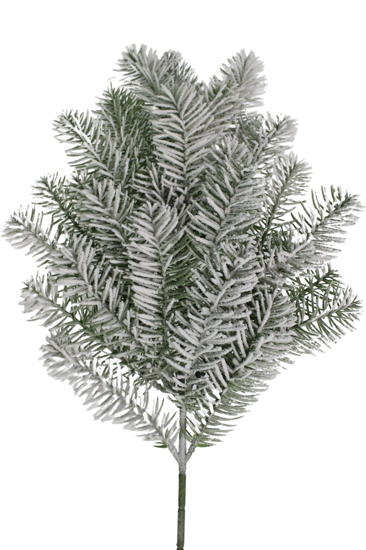 Zasnežená ihličnatá halúzka jedličky 68cm