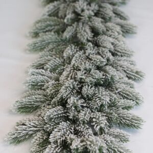 Zasnežená vianočná girlanda 195cm