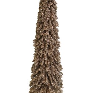 Zlatý dekoratívny vianočný stromček 55cm