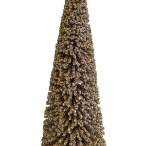 Zlatý dekoratívny vianočný stromček 50cm