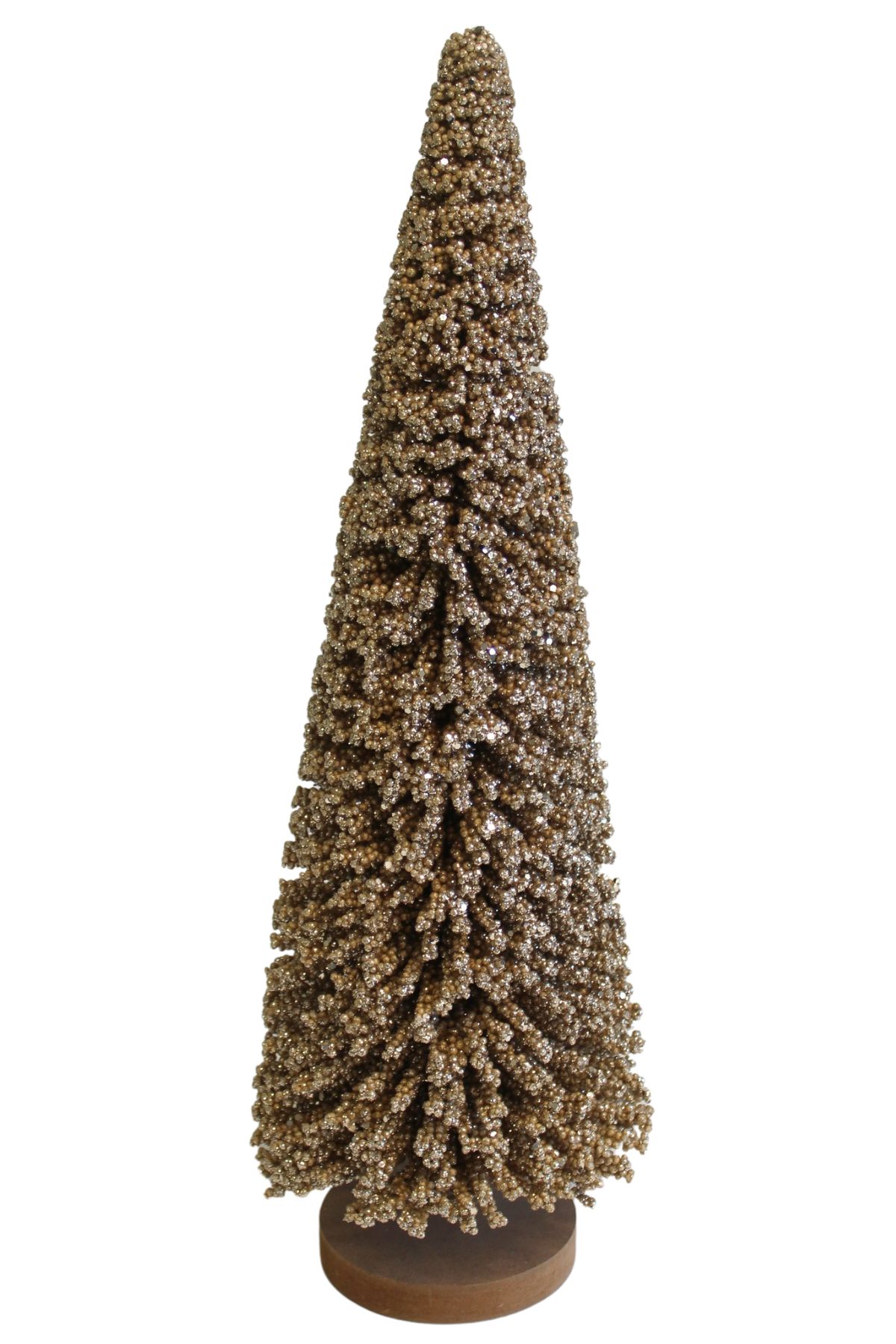 Zlatý dekoratívny vianočný stromček 50cm