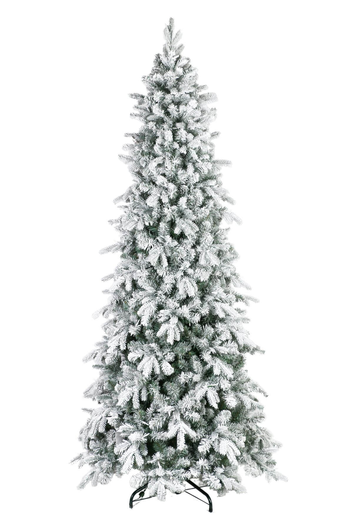 446559786-Úzky umelý vianočný stromček zasnežený 210cm 41982