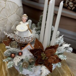 Adventný aranžmán gingerbread I. 38x43cm – Obrázok 4