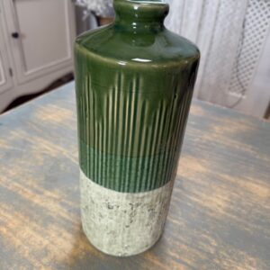 Zelená váza 14x14x33cm