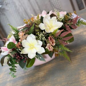 Celoročný aranžmán v loďke 55x45x26cm – Obrázok 4