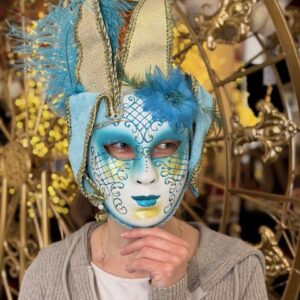 Karneválová maska blue