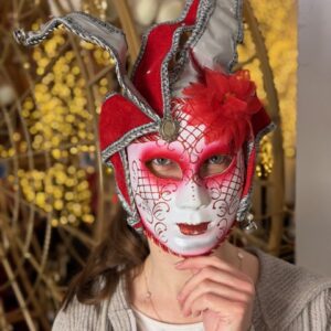 Karneválová maska red