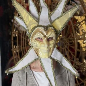 Karneválová maska gold