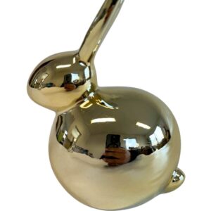 Zlatý porcelánový zajac 11cm