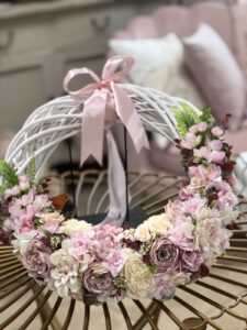 Ružový veniec 43cm