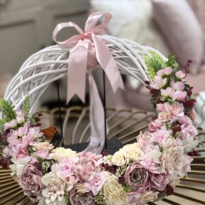 Ružový veniec 43cm