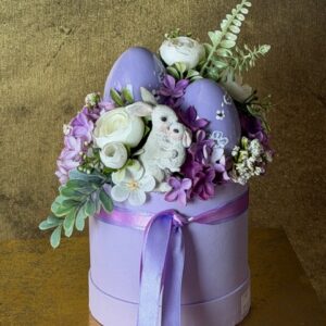 Levanduľový sen - aranžmán so zajačikom – Obrázok 1