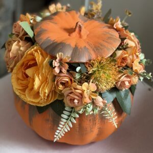 Tekvicových aranžmán oranžový – Obrázok 3