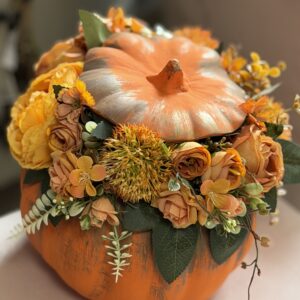 Tekvicových aranžmán oranžový