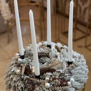 Adventný veniec zasnežený – Obrázok 3
